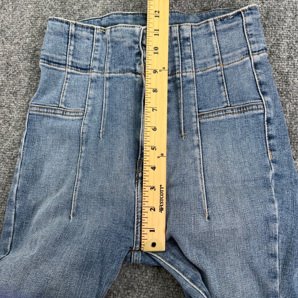 Free People We The‎ Free Jeans Womens 25x31 Jayde Flare Slim High Rise Raw Hem - Picture 15 of 16